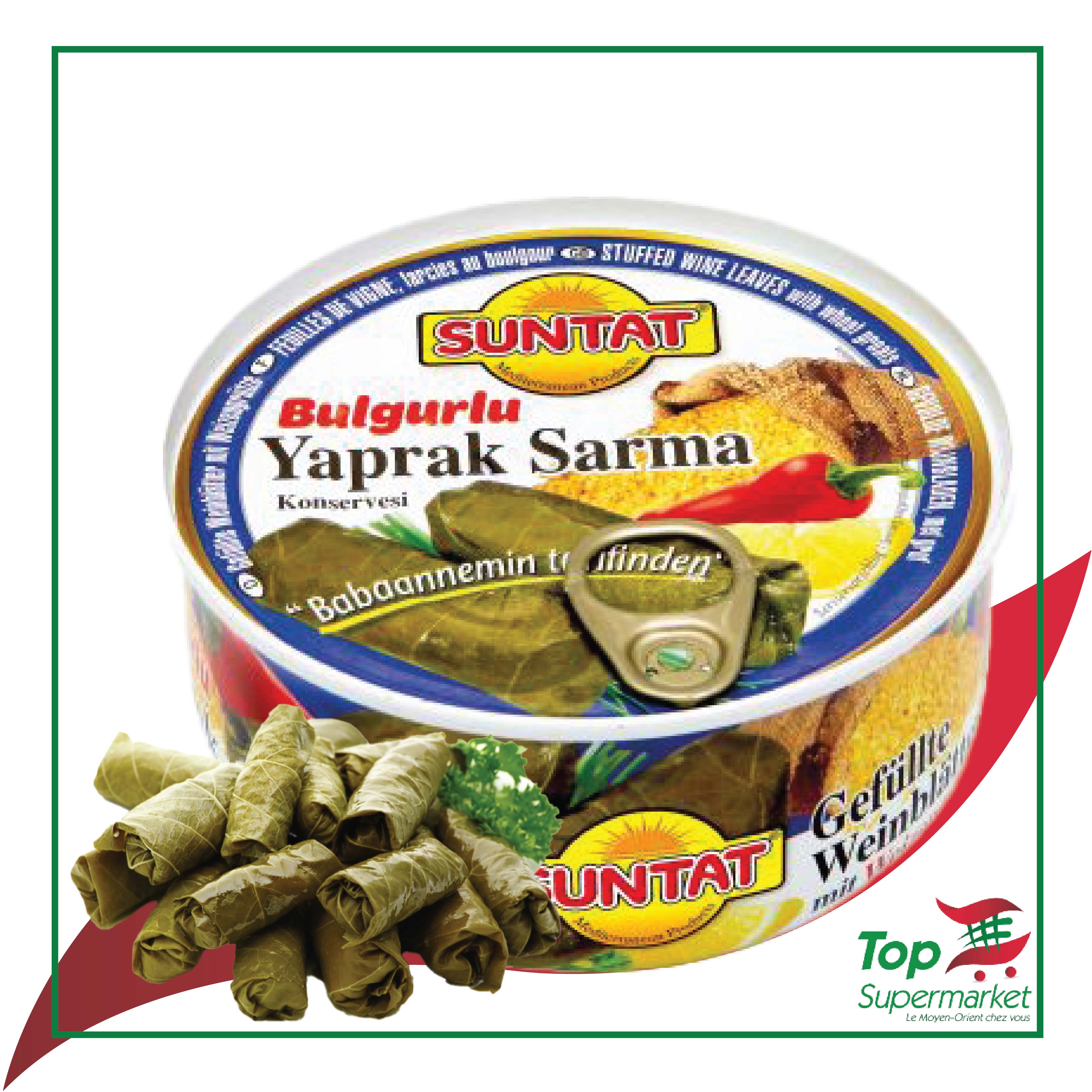 Suntat Feuilles de Vigne Farcies au Bulgur 280gr